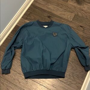 Alfani Blue Crewneck with Embroidered Crest